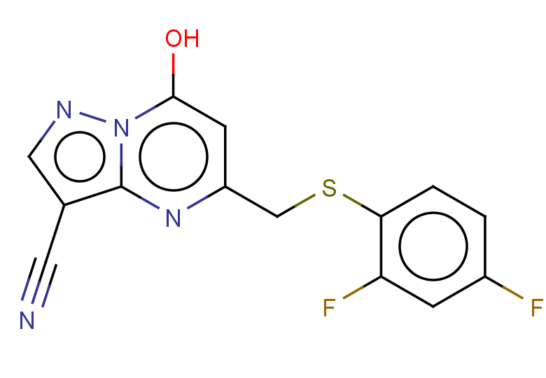 5-{[(2,4-difluorophenyl)sulfanyl]methyl}-7-hydroxypyrazolo[1,5-a]pyrimidine-3-carbonitrile