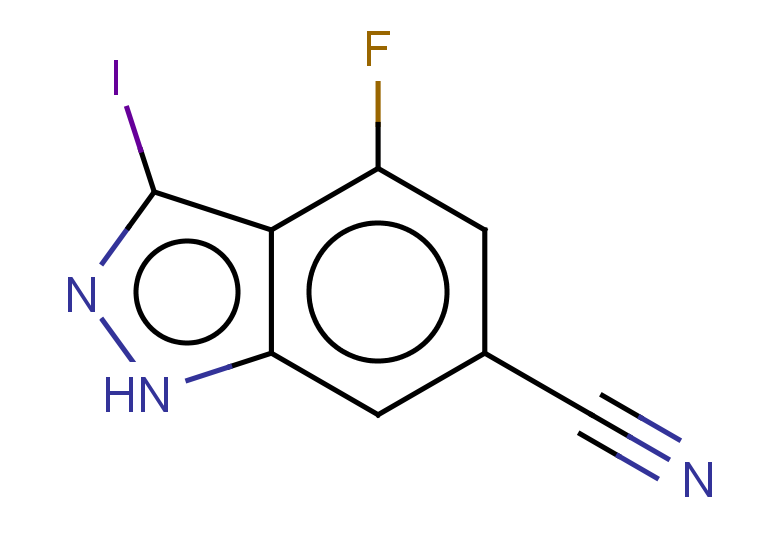 4-fluoro-3-iodo-1H-indazole-6-carbonitrile