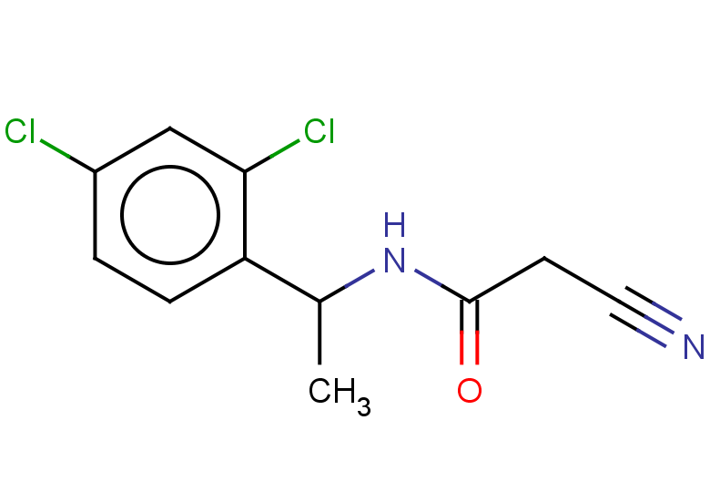 2-cyano-N-[1-(2,4-dichlorophenyl)ethyl]acetamide