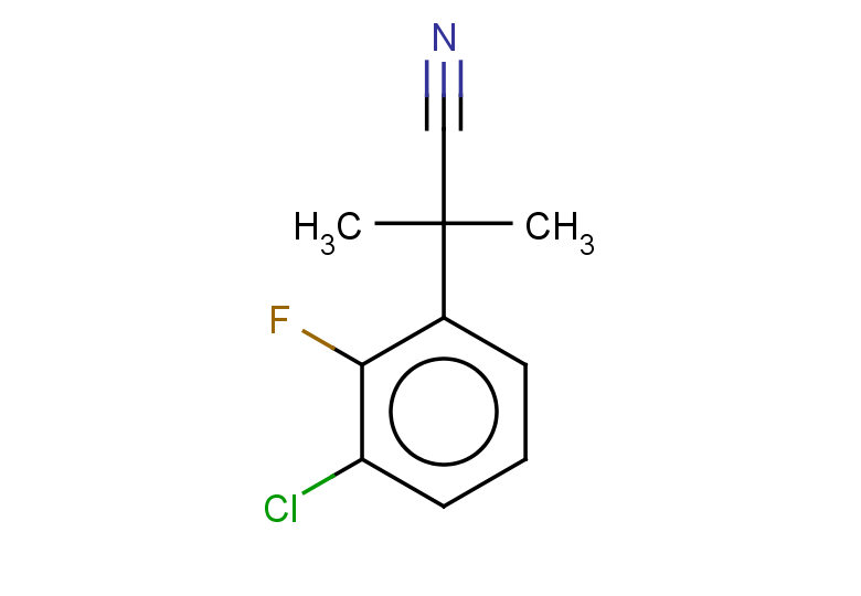 2-(3-chloro-2-fluorophenyl)-2-methylpropanenitrile