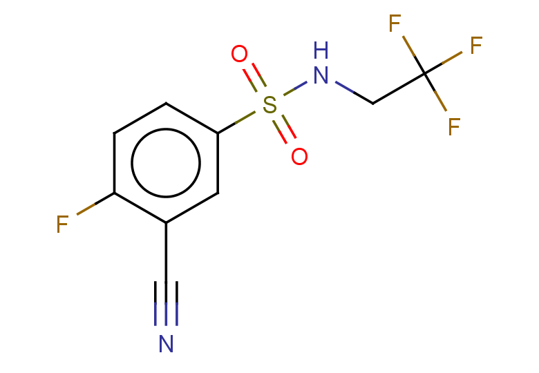 3-cyano-4-fluoro-N-(2,2,2-trifluoroethyl)benzene-1-sulfonamide