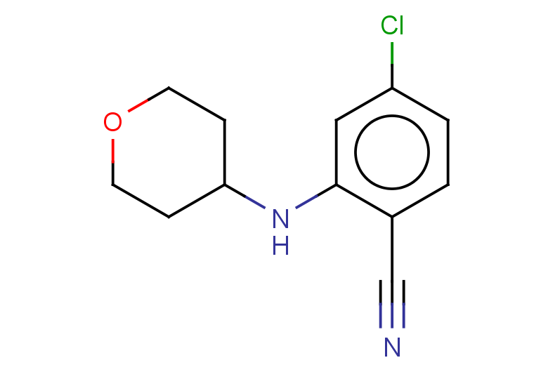4-chloro-2-[(oxan-4-yl)amino]benzonitrile