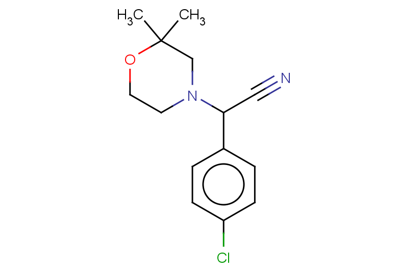 2-(4-chlorophenyl)-2-(2,2-dimethylmorpholin-4-yl)acetonitrile