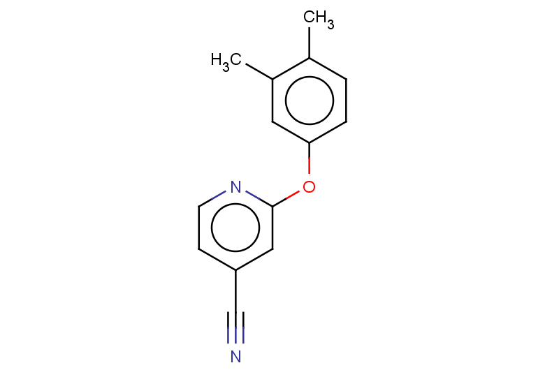 2-(3,4-dimethylphenoxy)pyridine-4-carbonitrile