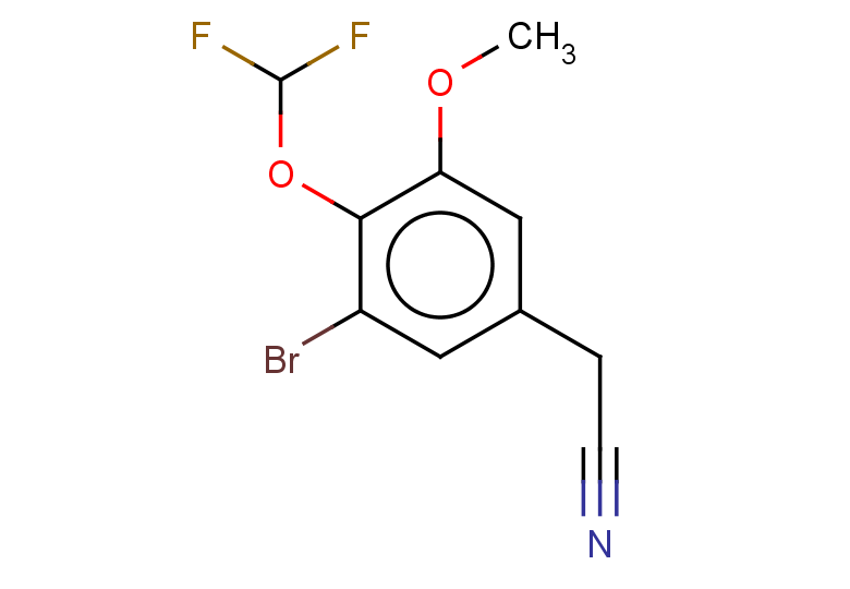 2-[3-bromo-4-(difluoromethoxy)-5-methoxyphenyl]acetonitrile