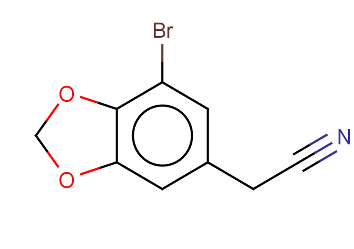 2-(7-bromo-1,3-dioxaindan-5-yl)acetonitrile
