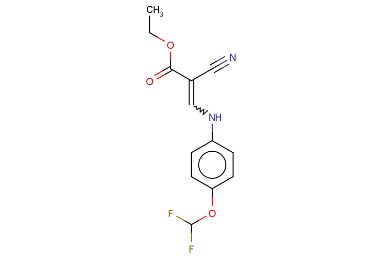 ethyl 2-cyano-3-{[4-(difluoromethoxy)phenyl]amino}prop-2-enoate