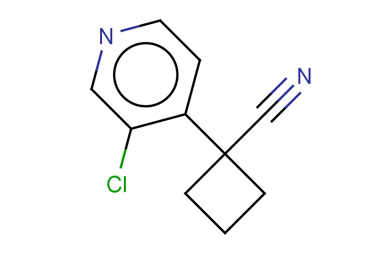 1-(3-chloropyridin-4-yl)cyclobutane-1-carbonitrile