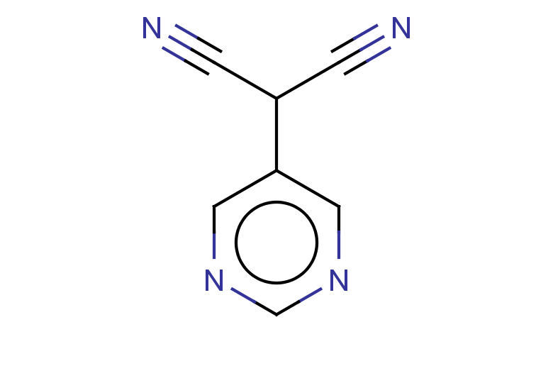 2-(pyrimidin-5-yl)propanedinitrile