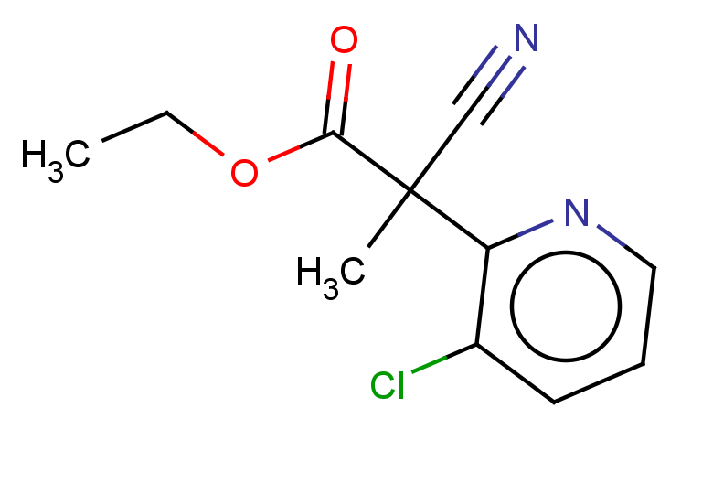 ethyl 2-(3-chloropyridin-2-yl)-2-cyano-2-methylacetate