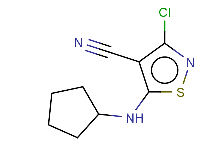 3-chloro-5-(cyclopentylamino)-1,2-thiazole-4-carbonitrile