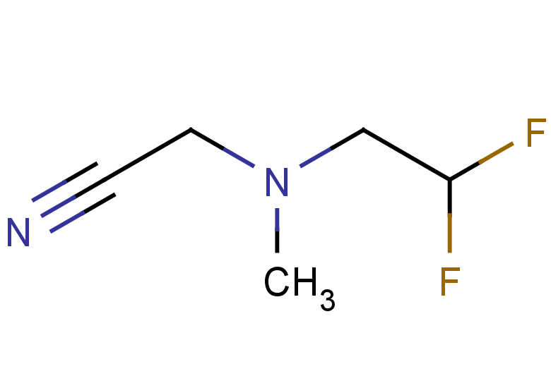 2-[(2,2-difluoroethyl)(methyl)amino]acetonitrile