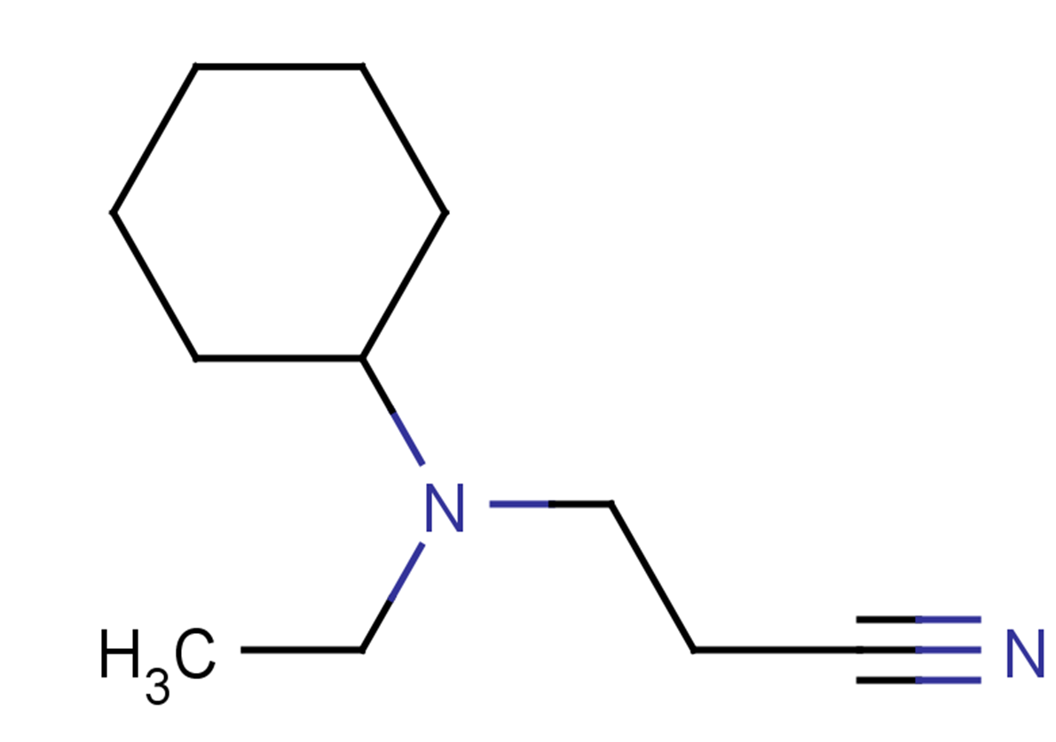 3-[cyclohexyl(ethyl)amino]propanenitrile