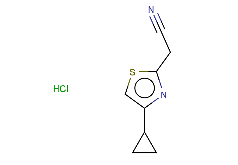 2-(4-cyclopropyl-1,3-thiazol-2-yl)acetonitrile hydrochloride