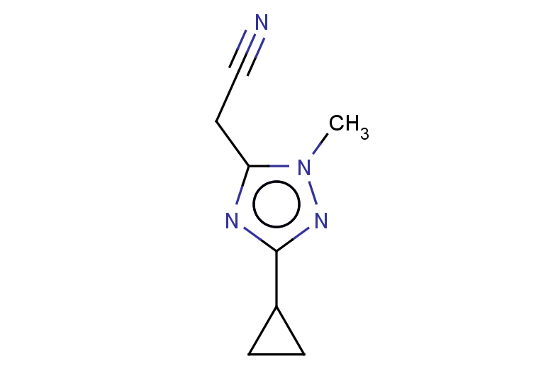 2-(3-cyclopropyl-1-methyl-1H-1,2,4-triazol-5-yl)acetonitrile