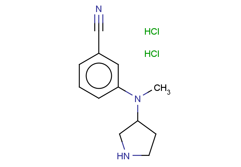 3-[methyl(pyrrolidin-3-yl)amino]benzonitrile dihydrochloride