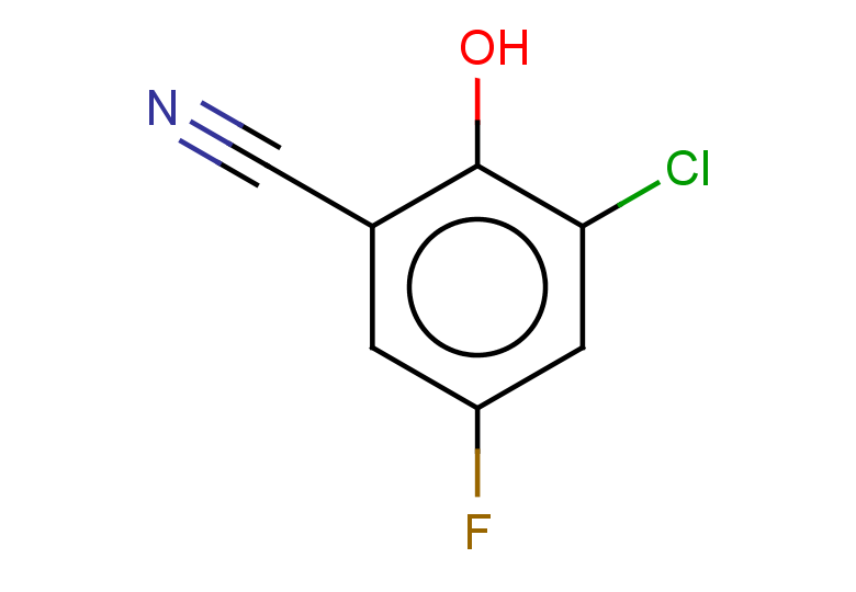 3-chloro-5-fluoro-2-hydroxybenzonitrile