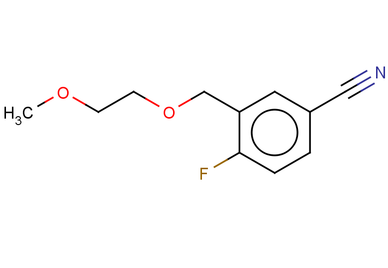 4-fluoro-3-[(2-methoxyethoxy)methyl]benzonitrile