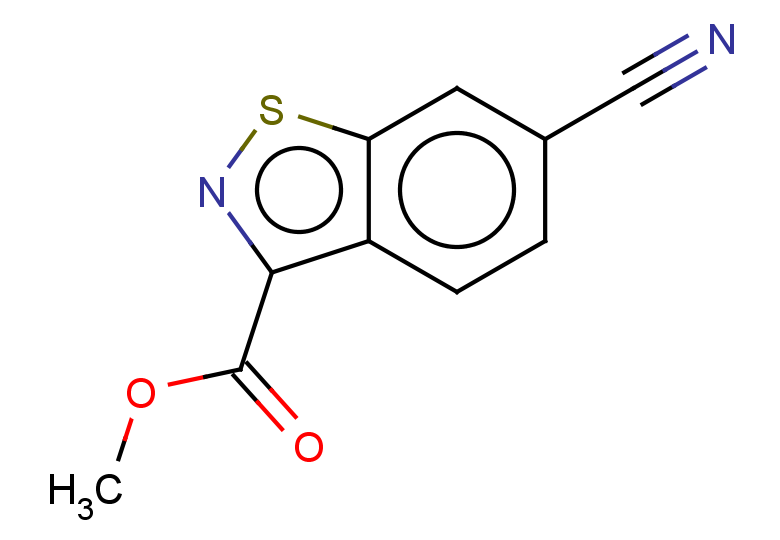 methyl 6-cyano-1,2-benzothiazole-3-carboxylate