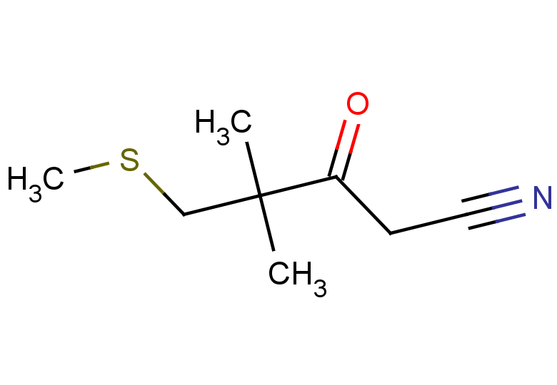 4,4-dimethyl-5-(methylsulfanyl)-3-oxopentanenitrile
