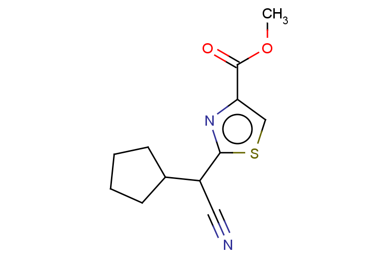 methyl 2-[cyano(cyclopentyl)methyl]-1,3-thiazole-4-carboxylate