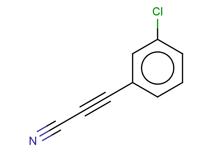 3-(3-chlorophenyl)prop-2-ynenitrile