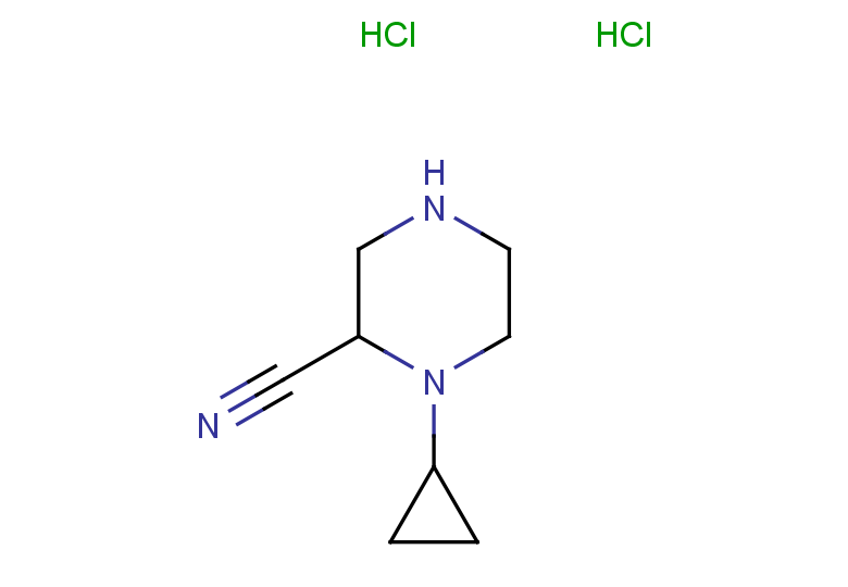 1-cyclopropylpiperazine-2-carbonitrile dihydrochloride