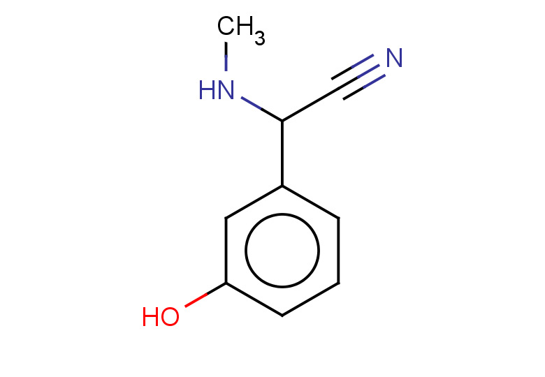 2-(3-hydroxyphenyl)-2-(methylamino)acetonitrile