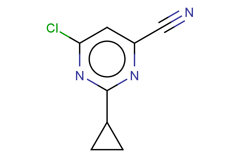 6-chloro-2-cyclopropylpyrimidine-4-carbonitrile