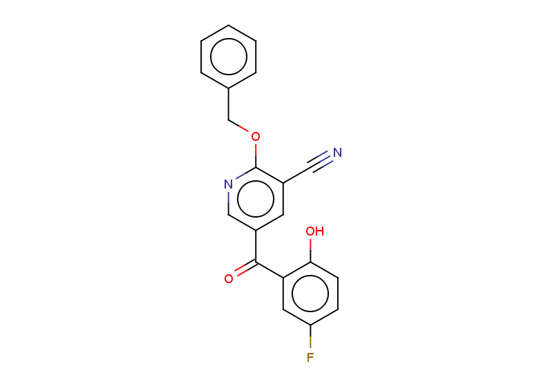 2-(benzyloxy)-5-(5-fluoro-2-hydroxybenzoyl)pyridine-3-carbonitrile