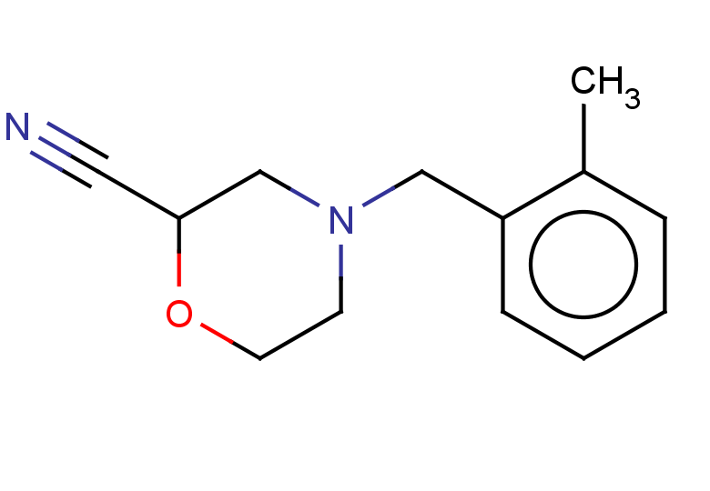 4-[(2-methylphenyl)methyl]morpholine-2-carbonitrile