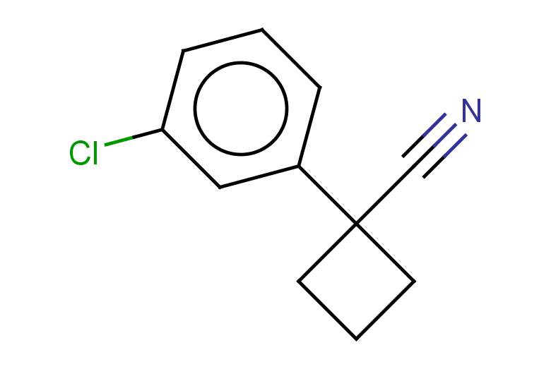 1-(3-chlorophenyl)cyclobutane-1-carbonitrile