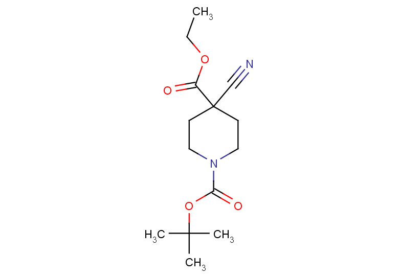 1-tert-butyl 4-ethyl 4-cyanopiperidine-1,4-dicarboxylate