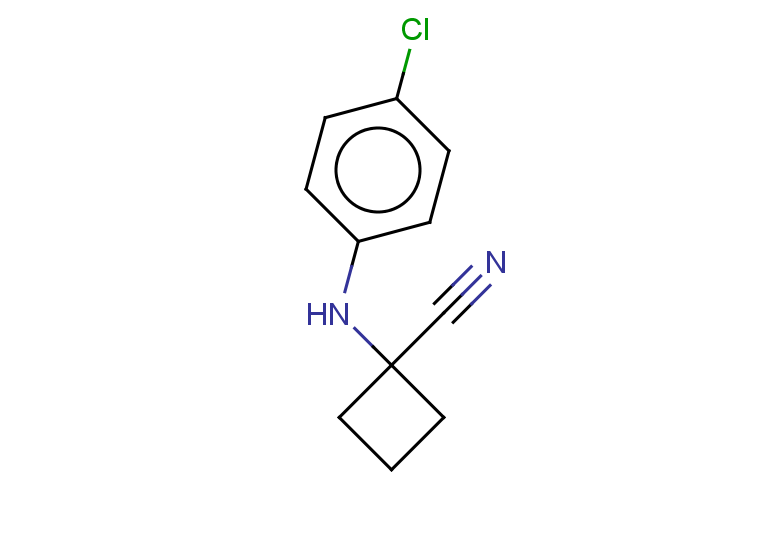 1-((4-chlorophenyl)amino)cyclobutanecarbonitrile