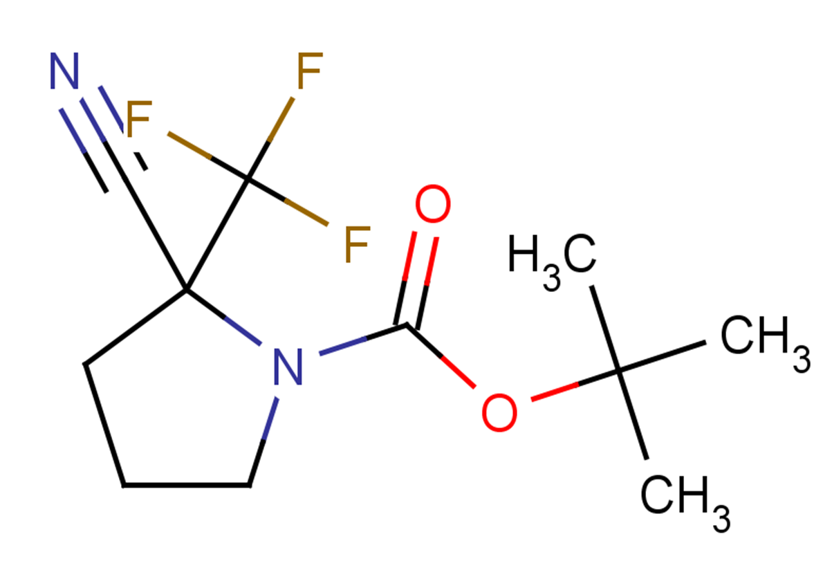 tert-butyl 2-cyano-2-(trifluoromethyl)pyrrolidine-1-carboxylate