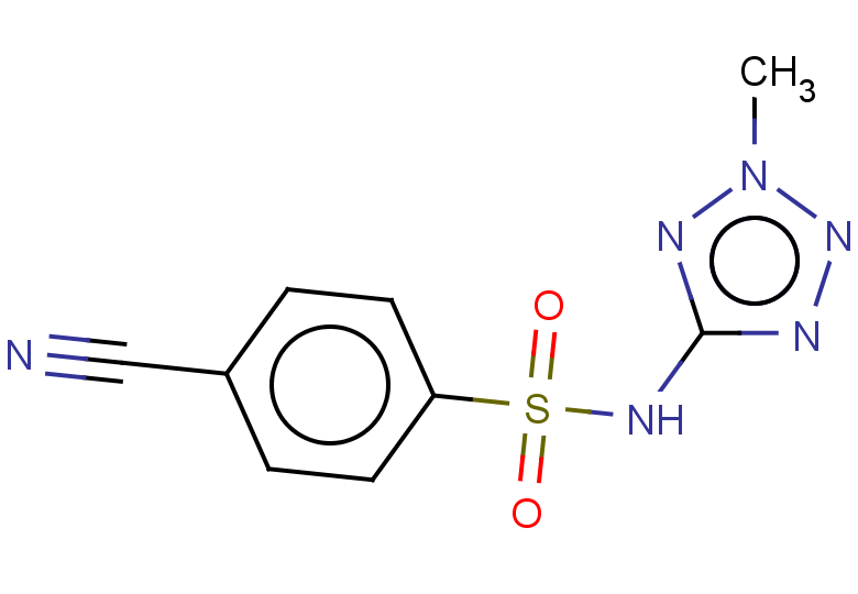 4-cyano-N-(2-methyl-2H-1,2,3,4-tetrazol-5-yl)benzene-1-sulfonamide