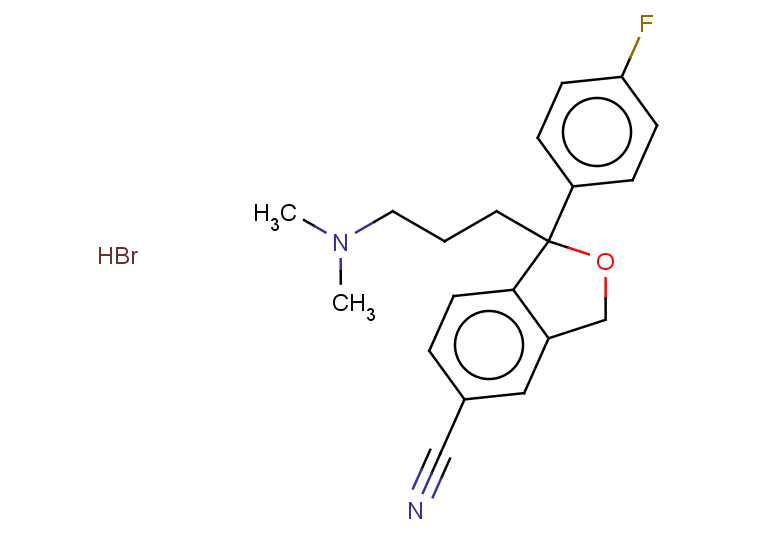 1-[3-(dimethylamino)propyl]-1-(4-fluorophenyl)-1,3-dihydro-2-benzofuran-5-carbonitrile hydrobromide
