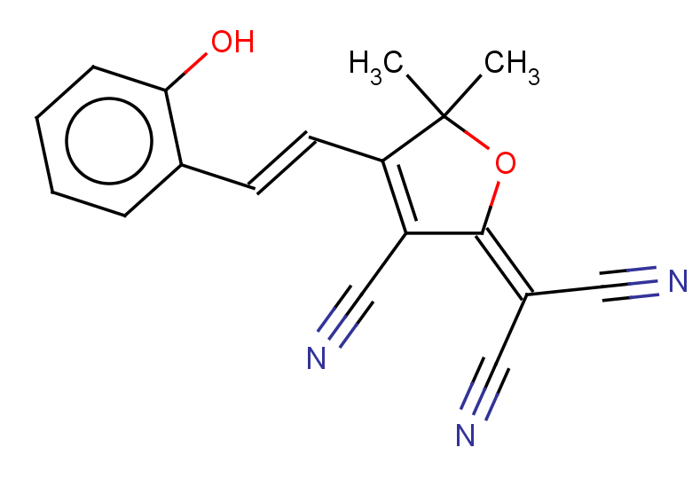2-{3-cyano-4-[(E)-2-(2-hydroxyphenyl)ethenyl]-5,5-dimethyl-2,5-dihydrofuran-2-ylidene}propanedinitrile