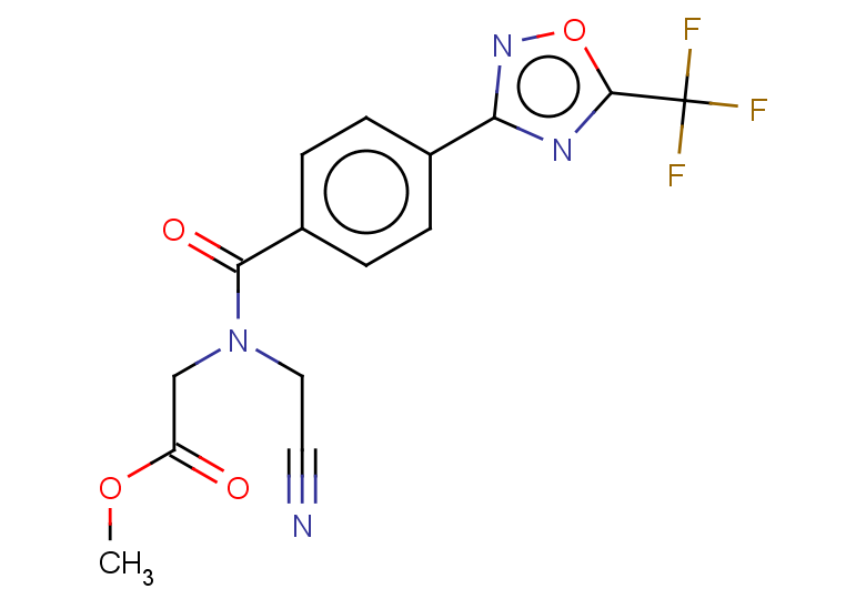 methyl 2-[N-(cyanomethyl)-1-{4-[5-(trifluoromethyl)-1,2,4-oxadiazol-3-yl]phenyl}formamido]acetate