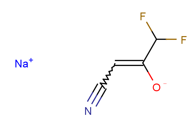sodium 1-cyano-3,3-difluoroprop-1-en-2-olate