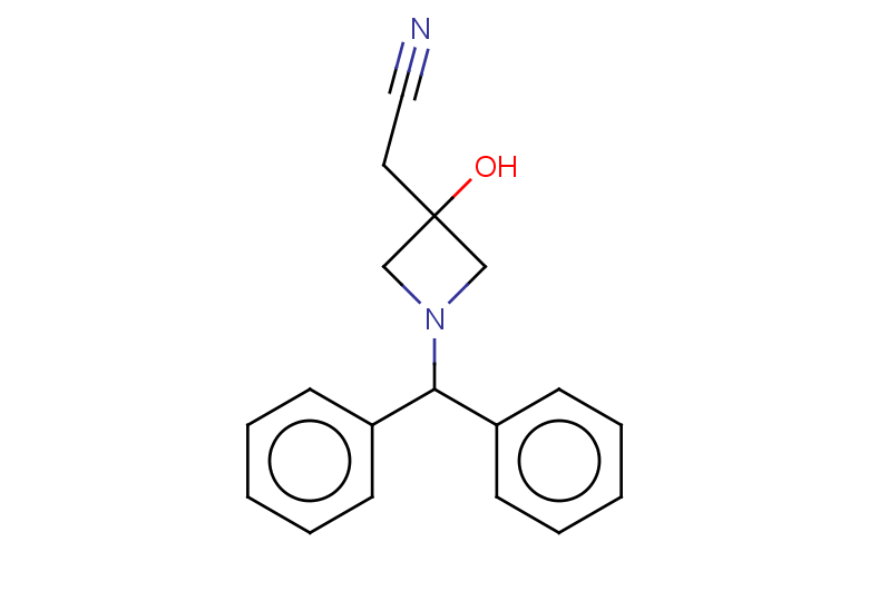 2-[1-(diphenylmethyl)-3-hydroxyazetidin-3-yl]acetonitrile