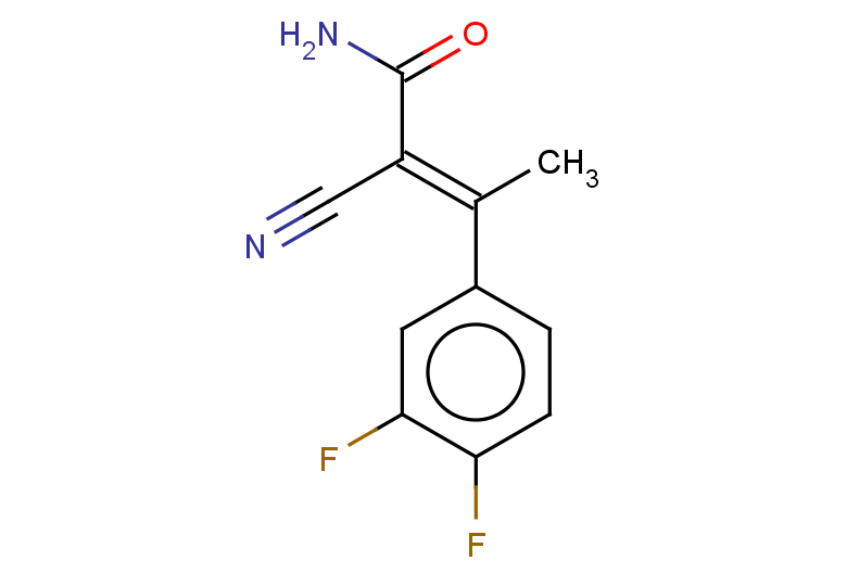 (2E)-2-cyano-3-(3,4-difluorophenyl)but-2-enamide