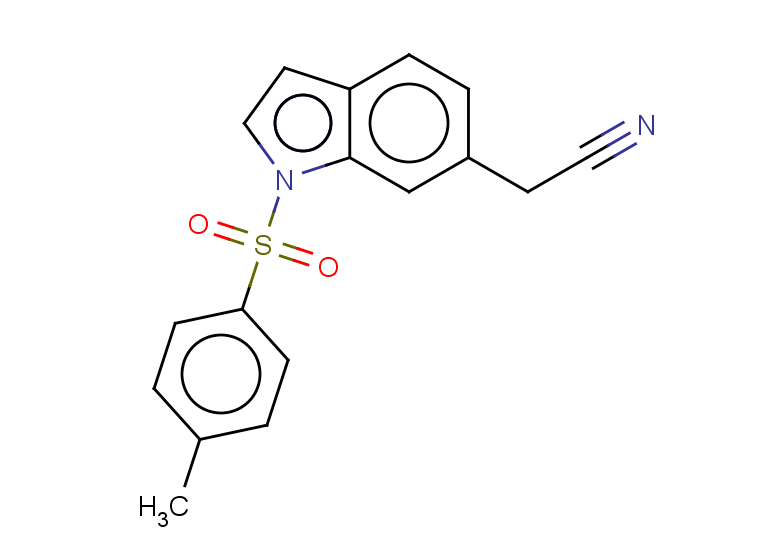 2-[1-(4-methylbenzenesulfonyl)-1H-indol-6-yl]acetonitrile