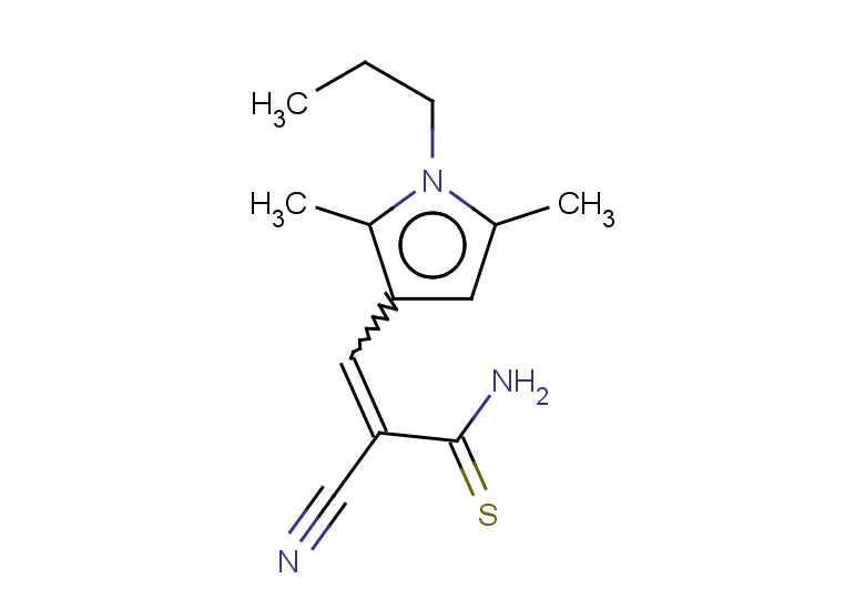 2-cyano-3-(2,5-dimethyl-1-propyl-1H-pyrrol-3-yl)prop-2-enethioamide