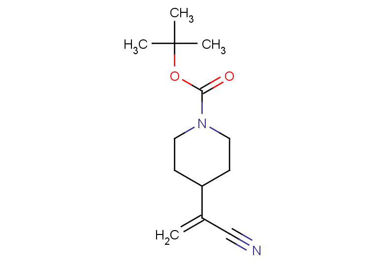 tert-butyl 4-(1-cyanoeth-1-en-1-yl)piperidine-1-carboxylate