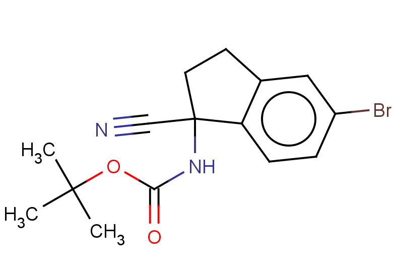 tert-butyl N-(5-bromo-1-cyano-2,3-dihydro-1H-inden-1-yl)carbamate