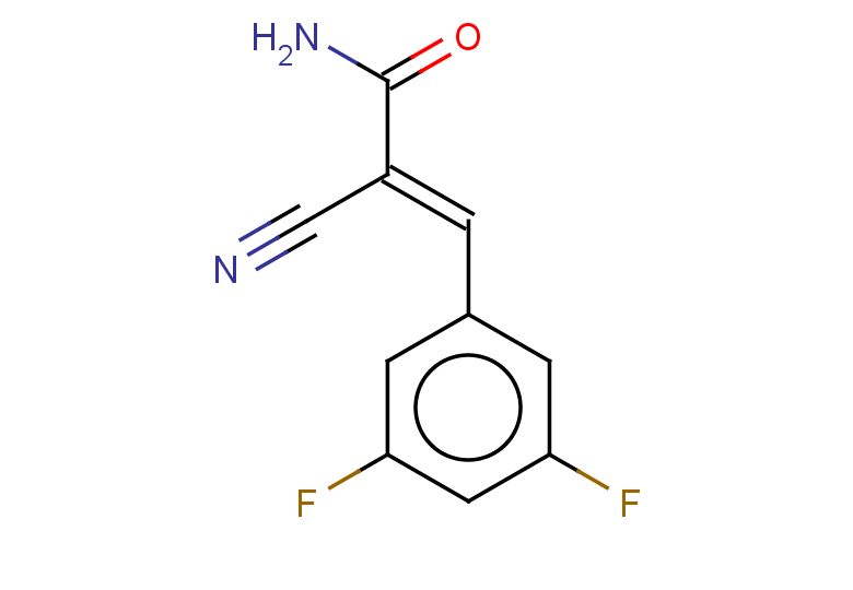(2E)-2-cyano-3-(3,5-difluorophenyl)prop-2-enamide