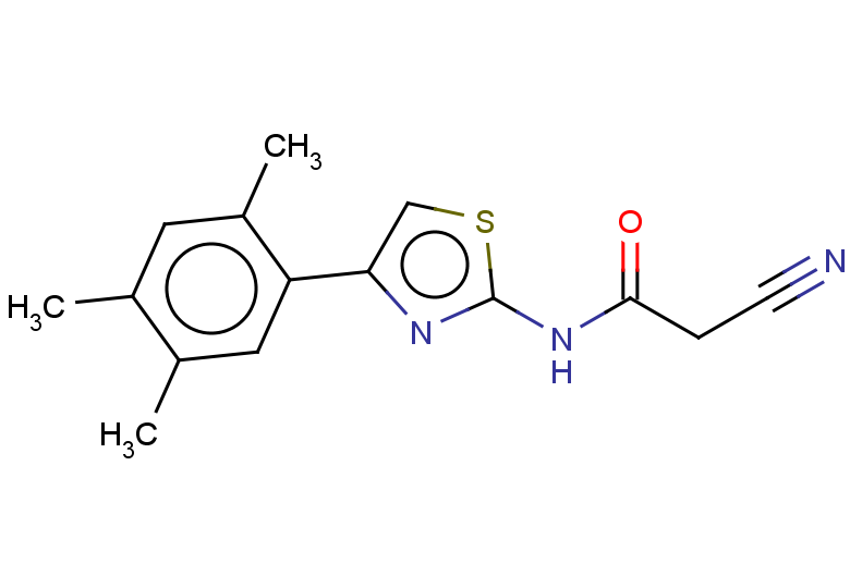 2-cyano-N-[4-(2,4,5-trimethylphenyl)-1,3-thiazol-2-yl]acetamide
