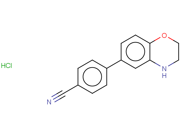 4-(3,4-dihydro-2H-1,4-benzoxazin-6-yl)benzonitrile hydrochloride