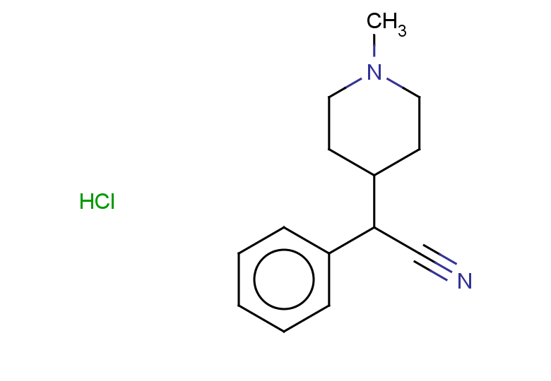2-(1-methylpiperidin-4-yl)-2-phenylacetonitrile hydrochloride